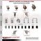Service Caster 4 Inch 316SS High Temp Glass Filled Nylon 1-3/4 Inch Stem Caster Lock Brake SCC SCC-SS316TTLEX20S414-GFNSHT-134 - alternate 4